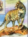 Wild Cats Stamp Caracal Caracal Panthera Pardus S/S MNH #6817 / Bl.1196