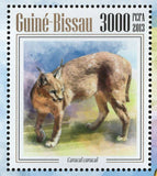 Wild Cats Stamp Caracal Caracal Panthera Pardus S/S MNH #6817 / Bl.1196