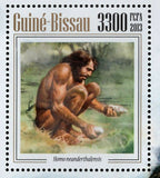 Prehistoric Humans Homo Neanderthalensis Homo Erectus S/S MNH #6857 / Bl.1204