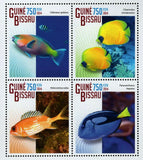 Fish Stamp Chlorurus Spilurus Holocentrus Rufus S/S MNH #7474-7477