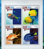 Fish Stamp Chlorurus Spilurus Holocentrus Rufus S/S MNH #7474-7477