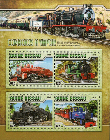 Steam Trains Stamp Big Boy Locomotive Baldwin S/S MNH #8738-8741