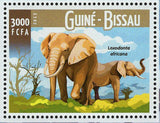 Elephants Stamp Loxodonta Africana Elephas Maximus S/S MNH #8263 / Bl.1432