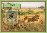 Lions Stamp Panthera Leo Wild Animal Souvenir Sheet MNH #8888 / Bl.1535