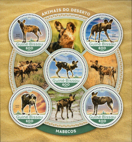 African Wild Dogs Lycaon Pictus Wild Animal S/S MNH #8829-8833