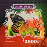 Butterflies Stamp Delias Hyparete Heliconius Melpomene S/S MNH #7260 / Bl.1270