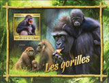 Gorillas Stamp Gorilla Gorilla Wild Animal Souvenir Sheet MNH #11895 / Bl.2674