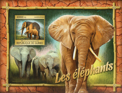 Elephants Stamp Loxodonta Africana Wild Animal Souvenir Sheet MNH #11855/Bl.2666