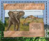 Elephants Stamp Loxodonta Africana Elephas Maximus S/S MNH #9825-9827