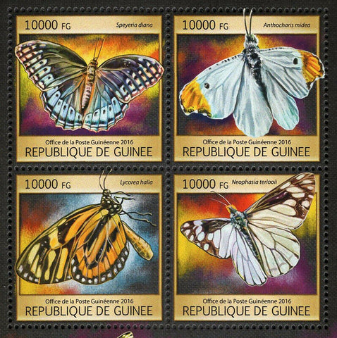 Butterflies Stamp Speyeria Diana Lycorea Halla S/S MNH #11786-11789