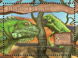 Lizards Stamp Iguana Iguana Tiliqua Scincoides Scincoides S/S MNH #9816 / Bl.222