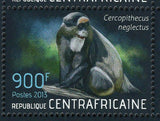 African Fauna Stamp Manis Gigantea Cercopithecus Neglectus S/S MNH #4445-4448