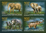 Elephants Stamp Loxodonta Africana Elephas Maximus S/S MNH #4455-4458