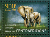 Elephants Stamp Loxodonta Africana Elephas Maximus S/S MNH #4455-4458