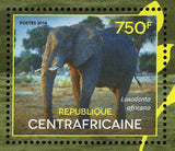 Elephants Stamp Loxodonta Africana Wild Animal S/S MNH #5020-5023