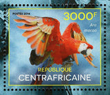 Parrots Stamp Psittacus Erithacus Platycerus Eximius S/S MNH #5089 / Bl.1230