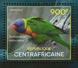 Parrots Stamp Psittacus Erithacus Platycercus Eximius S/S MNH #5085-5088