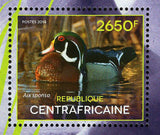 Water Birds Stamp Aix Sponsa Duck S/S MNH #5009 / Bl.1214