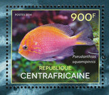 Fish Stamp Toxotes Jaculatrix Pomacanthus Paru S/S MNH #5075-5078