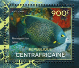 Fish Stamp Toxotes Jaculatrix Pomacanthus Paru S/S MNH #5075-5078