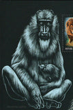 Endangered Animals Stamp Mandrillus Sphinx S/S MNH #4325 / Bl.1078