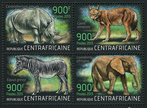 Endangered Animals Stamp Loxodonta Africana Equus Grevyi S/S MNH #4321-4324