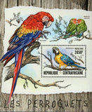 Parrots Stamp Ara Macao Ara Ararauna Birds S/S MNH #6304 / Bl.1482