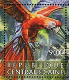 Parrots Stamp Ara Macao Ara Ararauna Glaucogularis S/S MNH #5915-5918