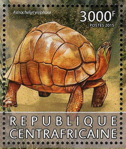 Turtles Stamp Astrochelys Yniphora Agrionemys Horsfieldii S/S MNH #5904 / Bl.140