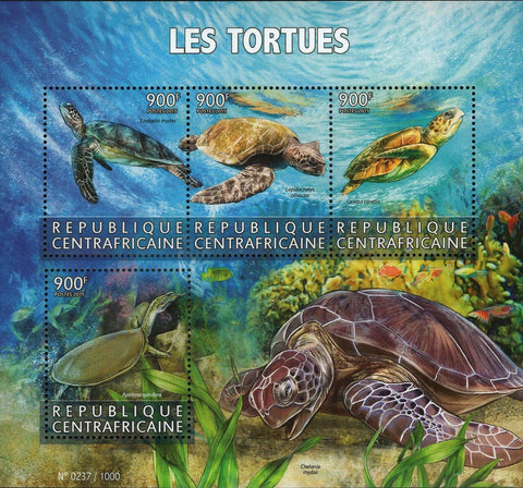 Turtles Stamp Chelonia Mydas Apalone Spinifera S/S MNH #5900-5903