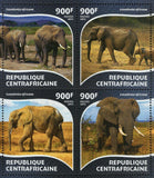 Elephants Stamp Loxodonta Africana Elephas Maximus S/S MNH #5440-5443