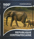 Elephants Stamp Loxodonta Africana Elephas Maximus S/S MNH #5440-5443