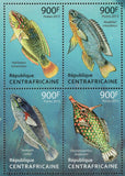 Tropical Fishes Stamp Halichoeres Trimaculatus Stethojulis Casturi S/S MNH #4196