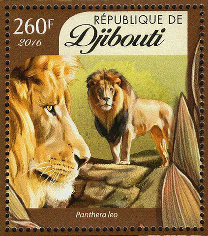 Big Cats Stamp Panthera Leo Wild Animal S/S MNH #896