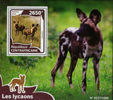 African Wild Dog Stamp Lycaon Pictus Souvenir Sheet MNH #6014 / Bl.1424