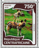 African Wild Dog Stamp Lycaon Pictus Souvenir Sheet MNH #6010-6013