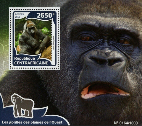 Gorillas Stamp Gorilla Wild Animal Souvenir Sheet MNH #5954 / Bl.1412