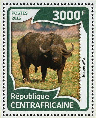 African Buffalos Stamp Syncerus Caffer Souvenir Sheet MNH #5959 / Bl.1413