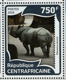 Rhinoceros Stamp Diceros Bicornis Rhinoceros Unicornis S/S MNH #5970-5975