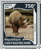 Rhinoceros Stamp Diceros Bicornis Rhinoceros Unicornis S/S MNH #5970-5975