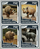 Rhinoceros Stamp Diceros Bicornis Rhinoceros Unicornis S/S MNH #5970-5975