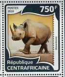 Rhinoceros Stamp Diceros Bicornis Rhinoceros Unicornis S/S MNH #5970-5975