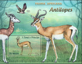 Antelopes Stamp Gazella Dorcas Pandion Haliaetus Gazella Dama S/S MNH #5144