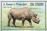 Rhinos Stamp Diceros Bicornis Rhinoceros Wild Animal MNH #5124-5127