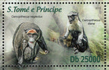 Primates Stamp Papio Anubis Cercopithecus Neglectus S/S MNH #5140-5143