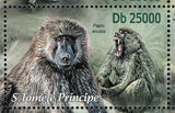Primates Stamp Papio Anubis Cercopithecus Neglectus S/S MNH #5140-5143