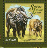 Buffalo Stamp Syncerus Caffer African Fauna S/S MNH #6042-6047