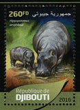 Hippopotamus Stamp Hippo Amphibious Souvenir Sheet MNH #1285