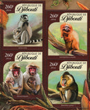 Primates Stamp Lemur Catta Macaca Fuscata S/S MNH #914-917