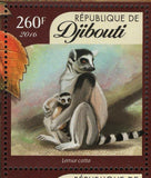 Primates Stamp Lemur Catta Macaca Fuscata S/S MNH #914-917